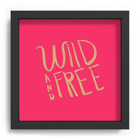 Allyson Johnson Wild and free glitter Recessed Framing Square