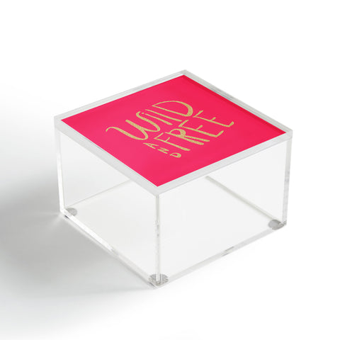 Allyson Johnson Wild and free glitter Acrylic Box