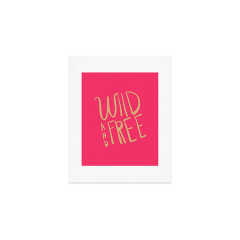 Allyson Johnson Wild and free glitter Art Print