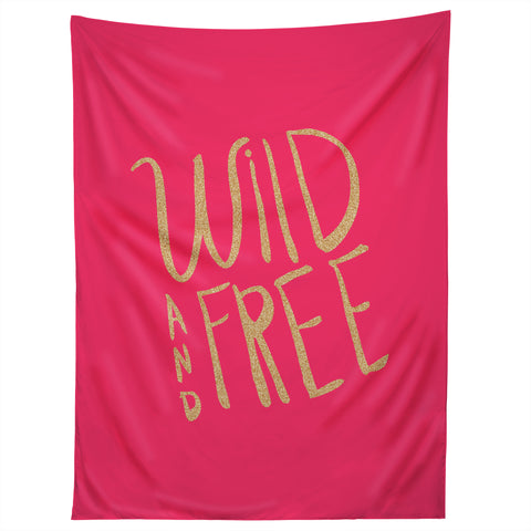 Allyson Johnson Wild and free glitter Tapestry