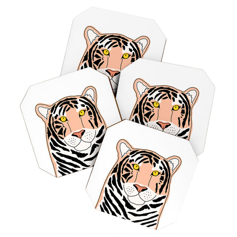 Allyson Johnson Wild Tiger Coaster Set