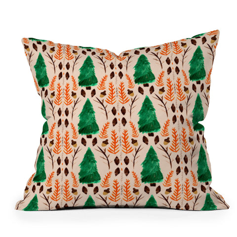 Allyson Johnson Woodsy Outdoor Throw Pillow