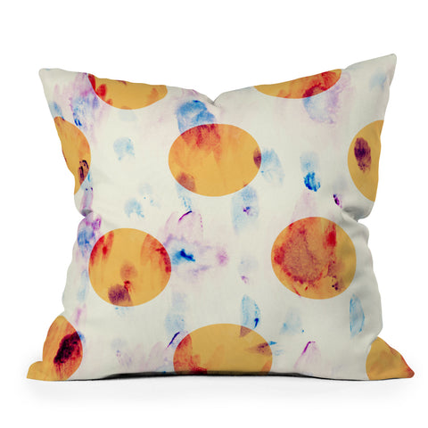 Allyson Johnson Yellow Dreamin Outdoor Throw Pillow