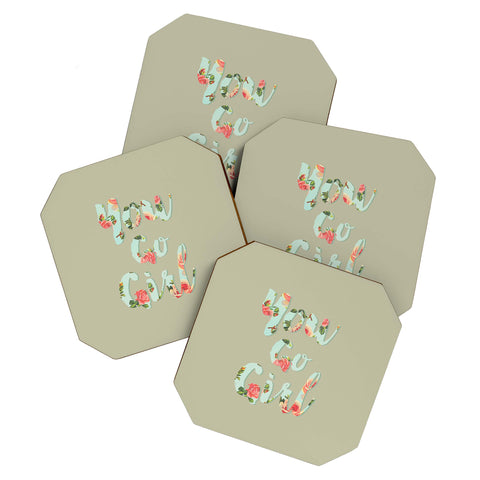 Allyson Johnson You go girl Coaster Set