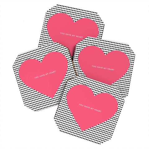 Allyson Johnson You Have My Heart Coaster Set