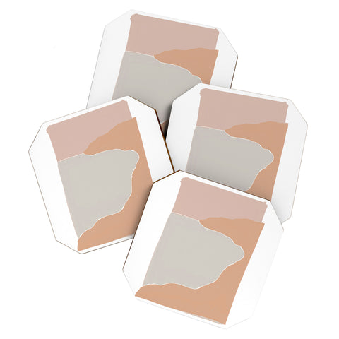 almostmakesperfect abstract sunset 2 Coaster Set