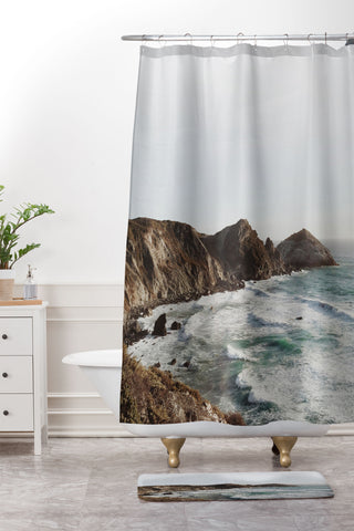almostmakesperfect big sur 2 Shower Curtain And Mat