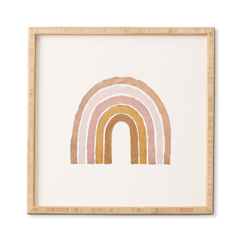 almostmakesperfect painted rainbow Framed Wall Art havenly