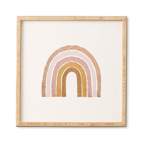 almostmakesperfect painted rainbow Framed Wall Art havenly