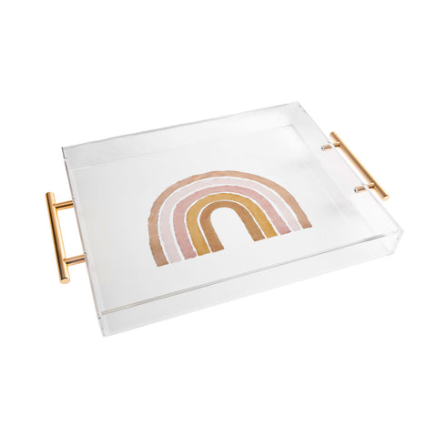 almostmakesperfect painted rainbow Acrylic Tray