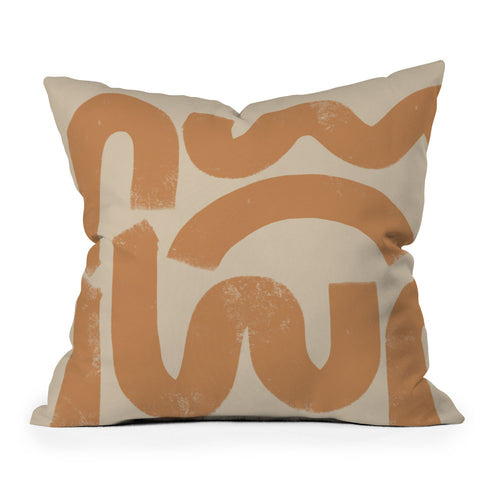 almostmakesperfect squig Outdoor Throw Pillow