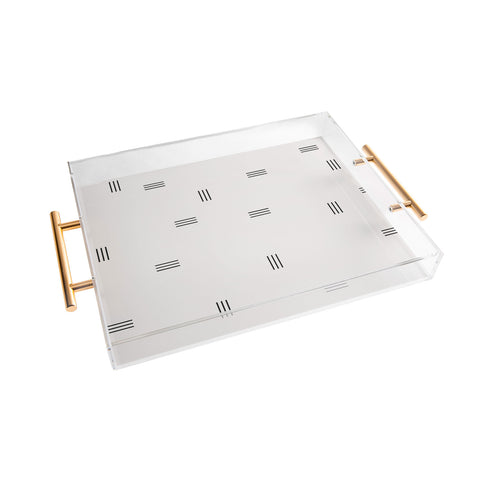 almostmakesperfect stripe 2 Acrylic Tray