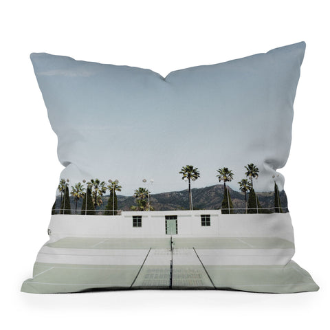 almostmakesperfect tennis at hearst Outdoor Throw Pillow