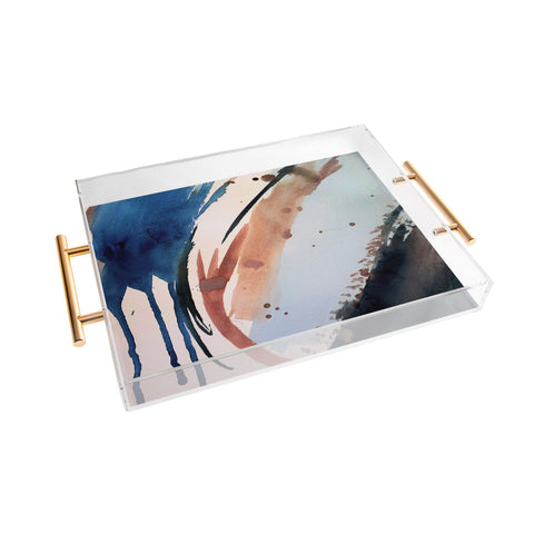 Alyssa Hamilton Art 708 a minimal mixed media Acrylic Tray