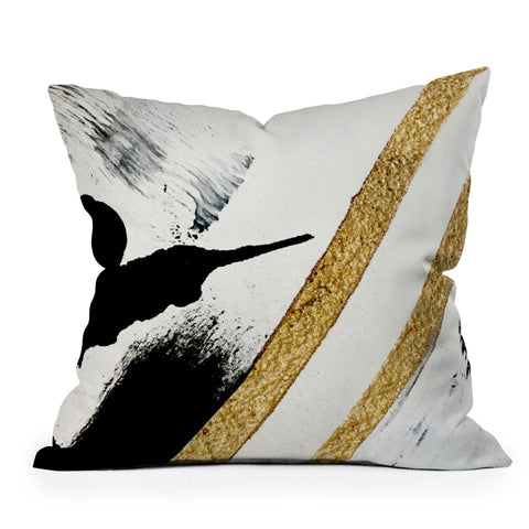 Alyssa Hamilton Art Armor 8 a minimal abstract pie Outdoor Throw Pillow