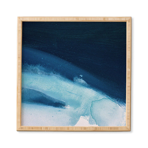 Alyssa Hamilton Art Believe a minimal abstract painting Framed Wall Art