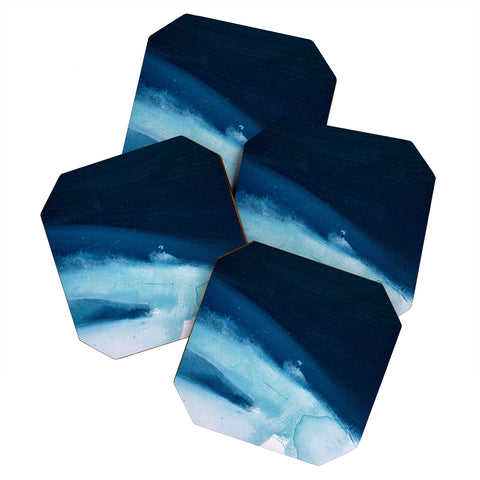 Alyssa Hamilton Art Believe a minimal abstract painting Coaster Set