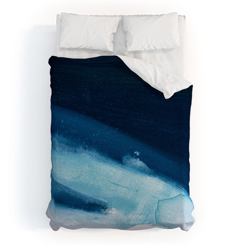 Alyssa Hamilton Art Believe a minimal abstract painting Duvet Cover