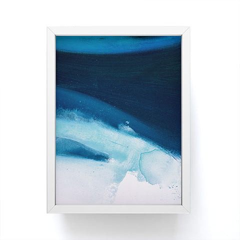Alyssa Hamilton Art Believe a minimal abstract painting Framed Mini Art Print