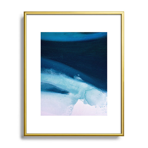 Alyssa Hamilton Art Believe a minimal abstract painting Metal Framed Art Print