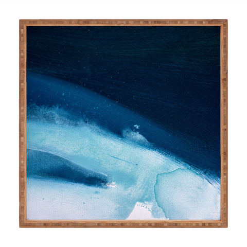 Alyssa Hamilton Art Believe a minimal abstract painting Square Tray