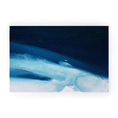 Alyssa Hamilton Art Believe a minimal abstract painting Welcome Mat