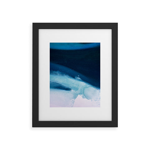 Alyssa Hamilton Art Believe a minimal abstract painting Framed Art Print