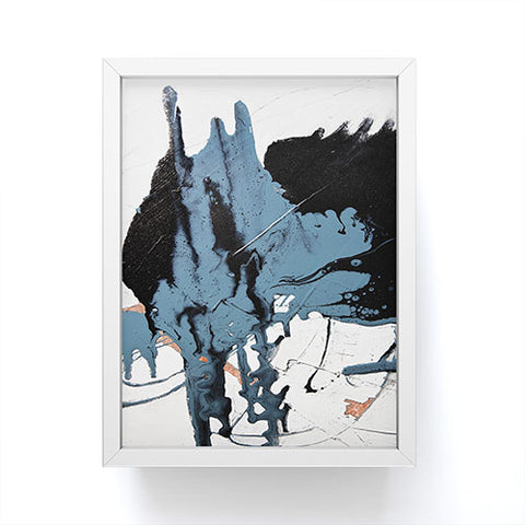 Alyssa Hamilton Art Black Diamond A minimal abstract Framed Mini Art Print