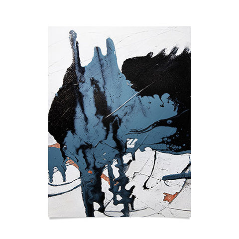 Alyssa Hamilton Art Black Diamond A minimal abstract Poster