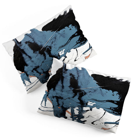 Alyssa Hamilton Art Black Diamond A minimal abstract Pillow Shams