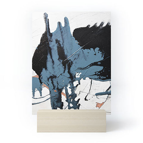 Alyssa Hamilton Art Black Diamond A minimal abstract Mini Art Print