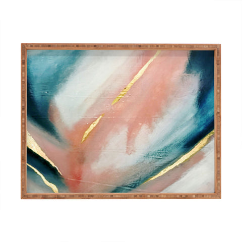 Alyssa Hamilton Art Celestial 3 a minimal abstract Rectangular Tray