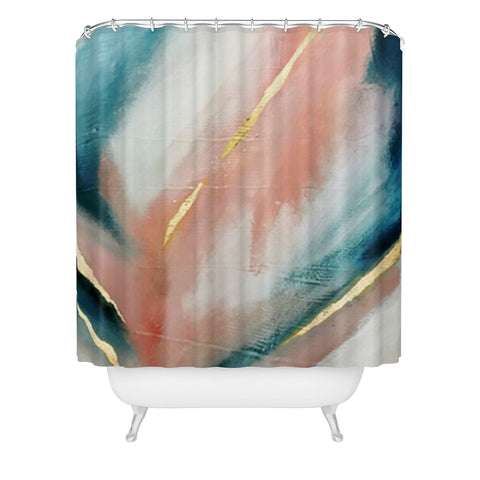 Alyssa Hamilton Art Celestial 3 a minimal abstract Shower Curtain