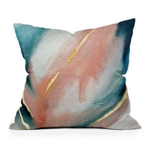 Alyssa Hamilton Art Celestial 3 a minimal abstract Outdoor Throw Pillow