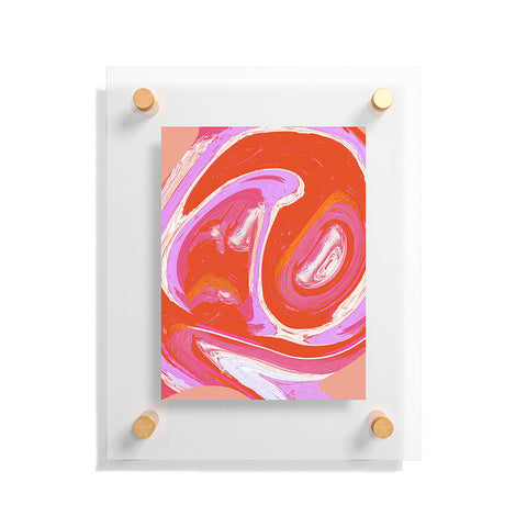 Alyssa Hamilton Art Deja Vu Vibrant Digital Painting Floating Acrylic Print