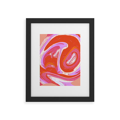 Alyssa Hamilton Art Deja Vu Vibrant Digital Painting Framed Art Print