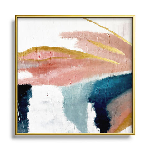 Alyssa Hamilton Art Exhale Square Metal Framed Art Print