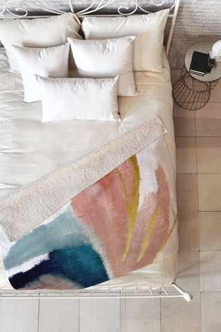 Alyssa Hamilton Art Exhale Fleece Throw Blanket