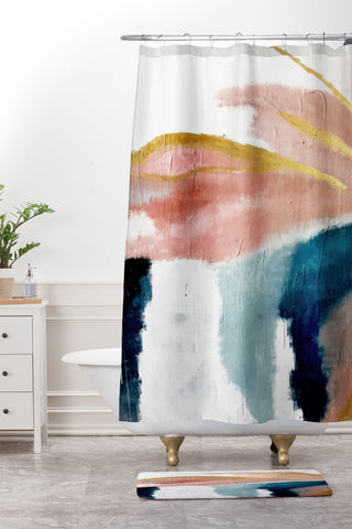 Alyssa Hamilton Art Exhale Shower Curtain And Mat