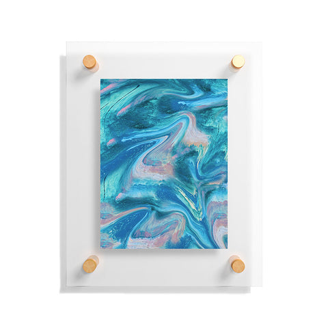Alyssa Hamilton Art Gemstone 1 a melted abstract watercolor Floating Acrylic Print