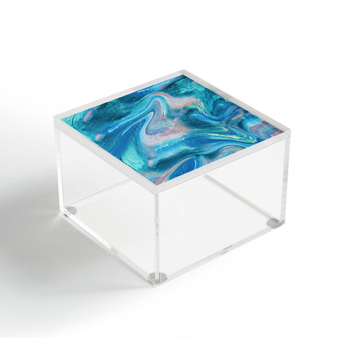 Alyssa Hamilton Art Gemstone 1 a melted abstract watercolor Acrylic Box