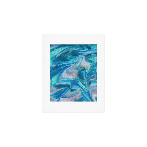 Alyssa Hamilton Art Gemstone 1 a melted abstract watercolor Art Print