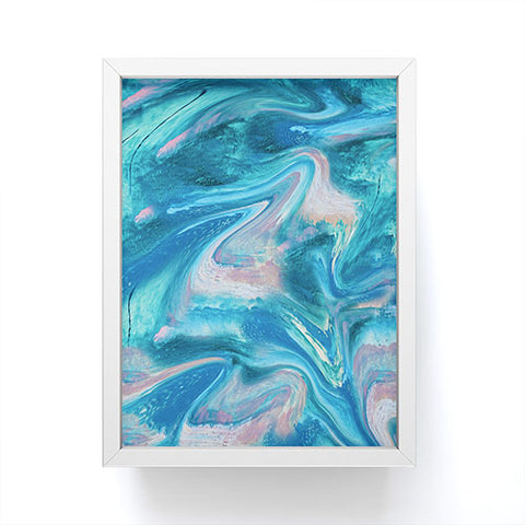 Alyssa Hamilton Art Gemstone 1 a melted abstract watercolor Framed Mini Art Print