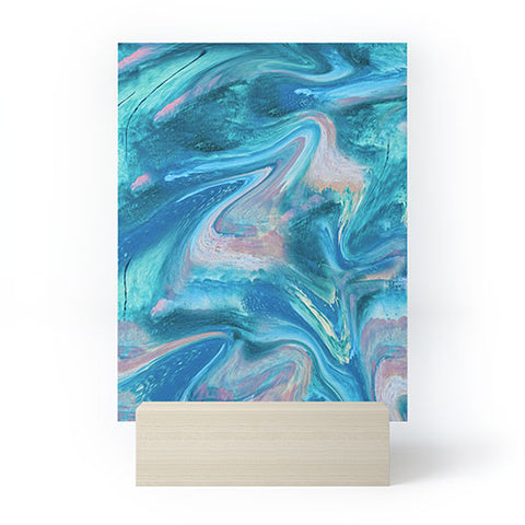 Alyssa Hamilton Art Gemstone 1 a melted abstract watercolor Mini Art Print