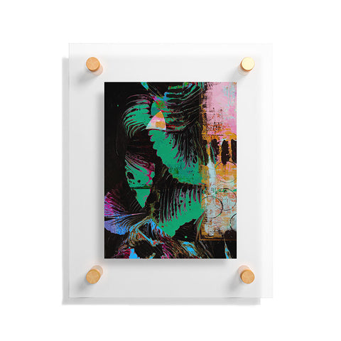 Alyssa Hamilton Art Night Vision A vibrant neon painting Floating Acrylic Print