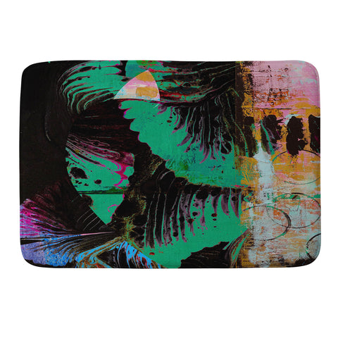 Alyssa Hamilton Art Night Vision A vibrant neon painting Memory Foam Bath Mat