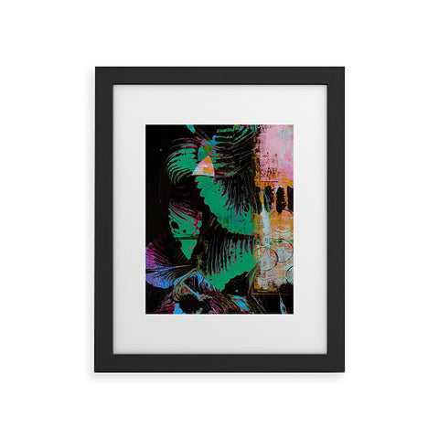 Alyssa Hamilton Art Night Vision A vibrant neon painting Framed Art Print