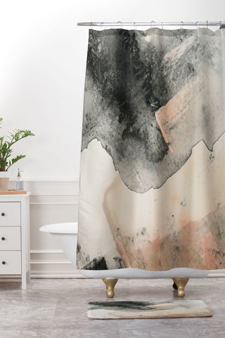 Alyssa Hamilton Art Peace and Quiet 2 Shower Curtain And Mat