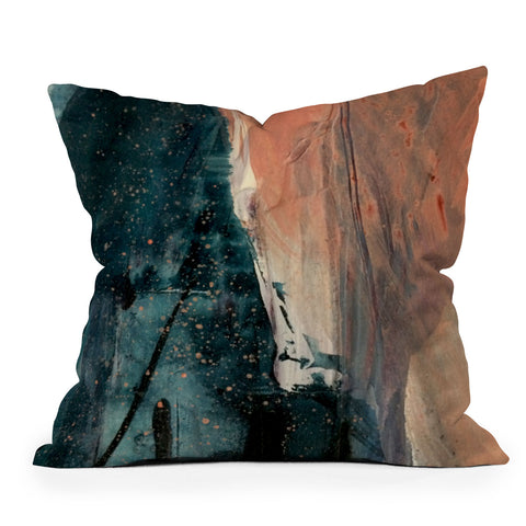 Alyssa Hamilton Art Same Stars 2 an abstract mixe Outdoor Throw Pillow