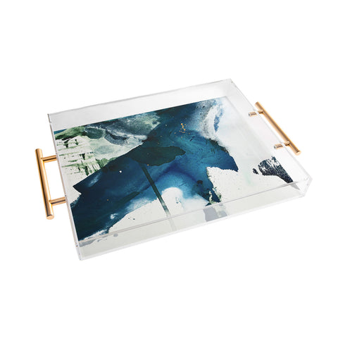 Alyssa Hamilton Art Untamed a minimal abstract Acrylic Tray